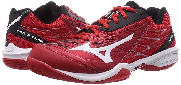 美品 ミズノ バドミントンシューズ ウェーブファングゼロ 24cm レッド MIZUNO ミズノ バドミントンシューズ ウエーブファングゼロ2